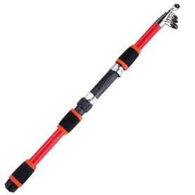 Sougayilang Travel Telescopic Fishing Rod Glass Fiber Fishing Pole (Color: Orange) Sougayilang Travel Telescopic Fishing Rod Glass Fiber Fishing Pole (Color: Orange)